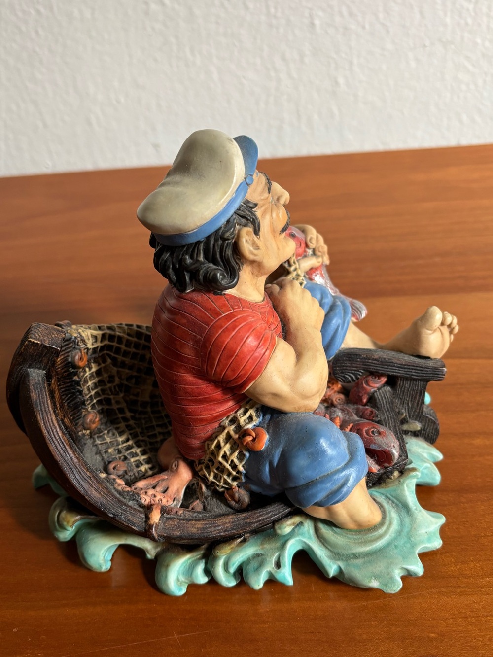 Fisherman figurine designed by Guillermo Forchino Made in Italy - Picture 3 of 8